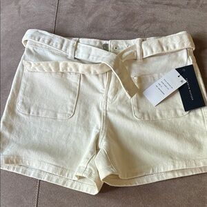 Tommy Hilfiger Cream High Rise Short